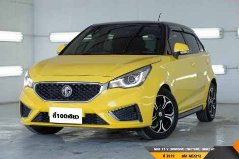 MG 3 1.5 V (SUNROOF) (TWOTONE) (MNC)  AT ปี 2019 ราคา 299,000.- (#BM2022082247)