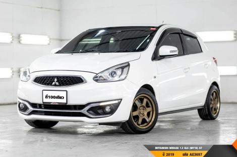 MITSUBISHI MIRAGE 1.2 GLS (MY18)  AT ปี 2019 ราคา 349,000.- (#BM2024051808)