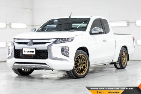 MITSUBISHI TRITON ALL NEW MEGA CAB 2.5 GLX (MY20)  MT ปี 2021 ราคา 409,000.- (#BM2024062815)