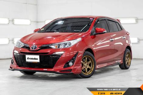 TOYOTA YARIS 1.2 G (MY17)  AT ปี 2018 ราคา 399,000.- (#BM2024071929)