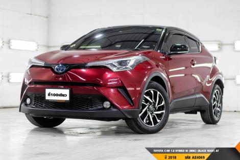 TOYOTA C-HR 1.8 HYBRID HI (MNC) (BLACK ROOF)  AT ปี 2018 ราคา 589,000.- (#BM2024111101)