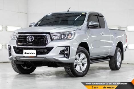 TOYOTA HILUX REVO SMART CAB 2.4 E PLUS PRERUNNER  MT ปี 2018 ราคา 439,000.- (#BM2024111208)