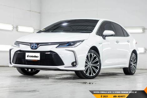 TOYOTA COROLLA ALTIS 1.8 HYBRID PREMIUM (MY21)  AT ปี 2021 ราคา 689,000.- (#BM2024111801)